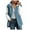Blue, variant on Towmus Sherpa Jackets for Women Fuzzy Fleece Teddy Coat Color Block Faux Shearling Cardigan Warm Hooded Zip Up Outwear