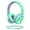 N-089-Green/Purple, variant on On Ear Headphones with Mic, Jelly Comb Foldable Corded Headphones Wired Headsets with Microphone, Volume Control for Cell Phone, Tablet, PC, Laptop, MP3/4, Video Game (Pink Purple &Dark Purple)