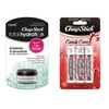 ChapStick Total Hydration Fresh Peppermint Conditioning Lip Scrub & ChapStick Limited Edition Candy Cane Flavored Lip Balm (3 pack)