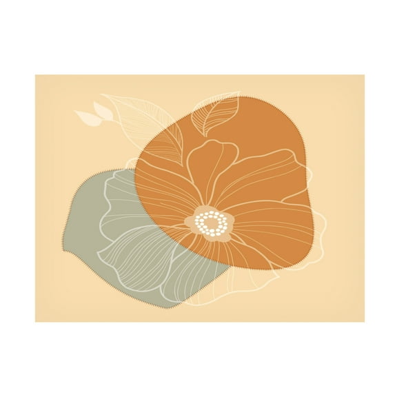 Canvas Wall Art - FootePrint Art 'Select Single' Wall Art for Living Room, Bedroom, or Office Décor by Trademark Fine Art - 19 x 14 Inches