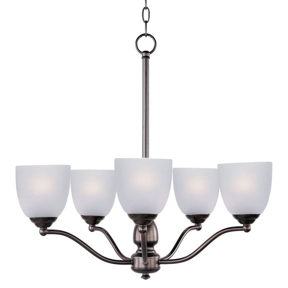 10065FTOI Maxim Lighting Stefan-Five Light Chandelier in Contemporary style-25 Inches wide by 23.5 inches high-Oil Rubbed Bronze Finish