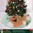 thumbnail image 6 of FMSHPON Cute FoxMom Xmas Christmas Tree Skirt Stand Mat for Holiday Party Decoration Indoor Outdoor 36 inches, 6 of 6