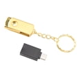 thumbnail image 3 of Unidad flash USB Velocidad de transferencia rápida Unidad USB 2.0 con adaptador USB a tipo C para tableta portátil Oro 8GB, 3 of 5