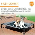 thumbnail image 4 of K&H Pet Products Original Pet Cot Elevated Dog Bed Gray/Black Mesh Large 30 X 42 X 7 Inches, 4 of 12