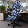 thumbnail image 5 of HELLHERO Sharks Camo Print 4 Pcs Gaming Chair Cover with Armrest Cover for Gamer, Stretch Spandex Gaming Chair Slipcover with Armrest Covers for Living Room, 5 of 10
