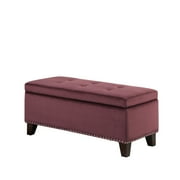 Devon & Claire Lana Storage Ottoman, Purple