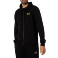thumbnail image 2 of EA7 Zip Hooded Tracksuit, Black, 2 of 10
