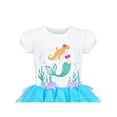 thumbnail image 4 of Girls Dress Blue Mermaid Pleated Party Princess Tulle Tutu 4 Years, 4 of 6