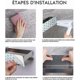 thumbnail image 5 of Self Adhesive Shower Caddy No Drilling Shower Caddy Bathroom Shelf SUS304 Stainless Steel 23X10X8cm, 5 of 5