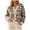 White-SHXce, variant on RFQWOVSR Women Leopard Print Button Cardigan Short Slim Fit Retro Knit Jacket