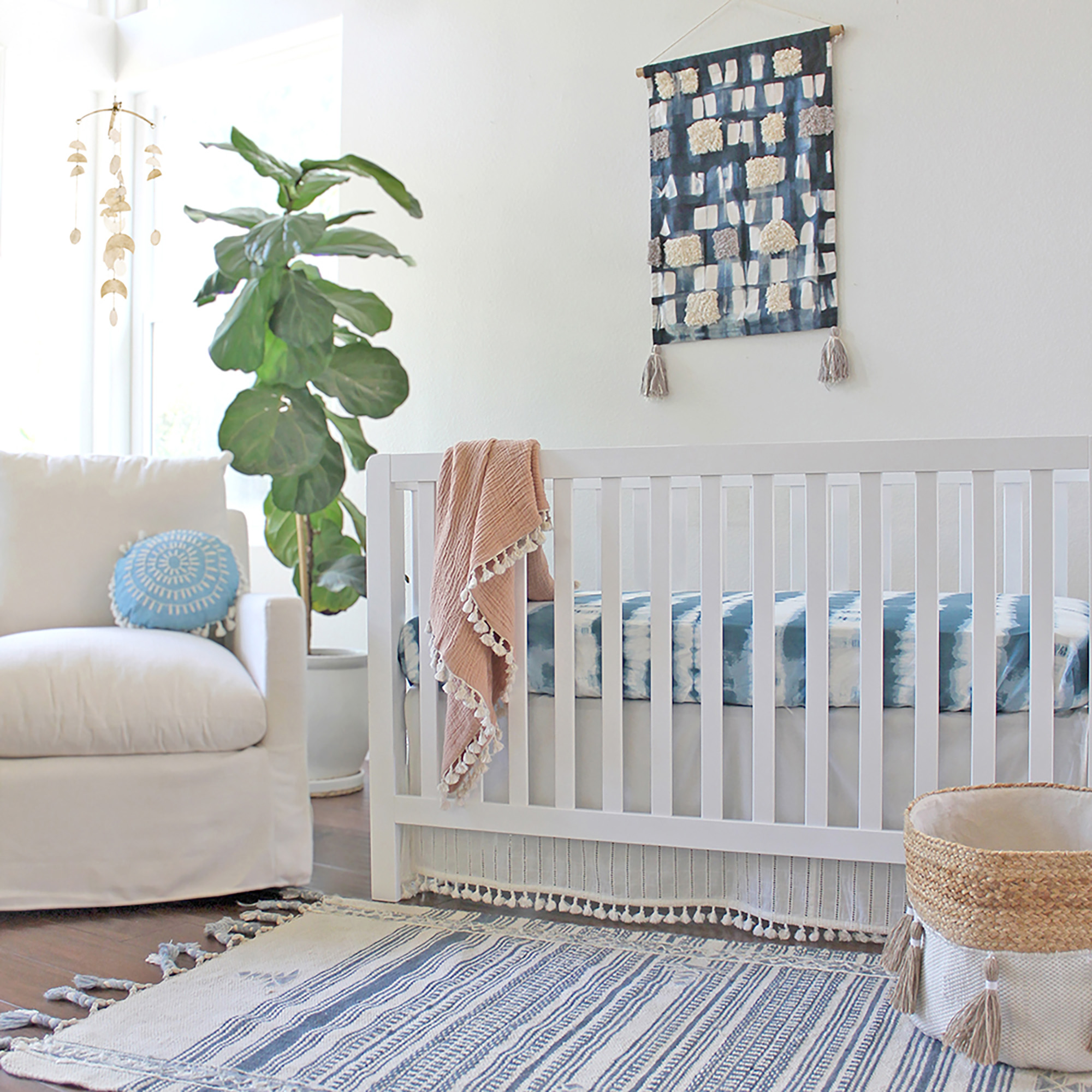 Crane Baby Luna Ceiling Hanging - Nursery Decor Hanging Mobile Room Decor Baby Room