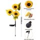 thumbnail image 4 of Lámpara solar de girasol para jardín, exterior, impermeable, decorativa, para jardín, patio, camino y decoración navideña., 4 of 5