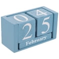 thumbnail image 3 of Desk Block Calendar Decorative Desktop Perpetual Calendar Office Rustic Decoration, 3 of 5