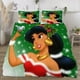 thumbnail image 3 of Juego de edredón con diseño de princesa Jasmine para niños, niñas y adultos, diseño geométrico en 3D, 1 funda de edredón y 2 fundas de almohada, 3 of 6