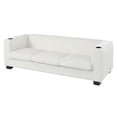 thumbnail image 2 of Christopher Knight Home 80" 3 Seater Sofa with USB Ports and Cup Holders, Solid Wood Frame, Beige, 2 of 12
