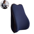 thumbnail image 2 of Respaldo ergonómico, almohada de apoyo lumbar para silla de oficina, cojín de espuma viscoelástica para la espalda, funda de malla transpirable, mantiene la curva natural de la columna, correas, 2 of 5