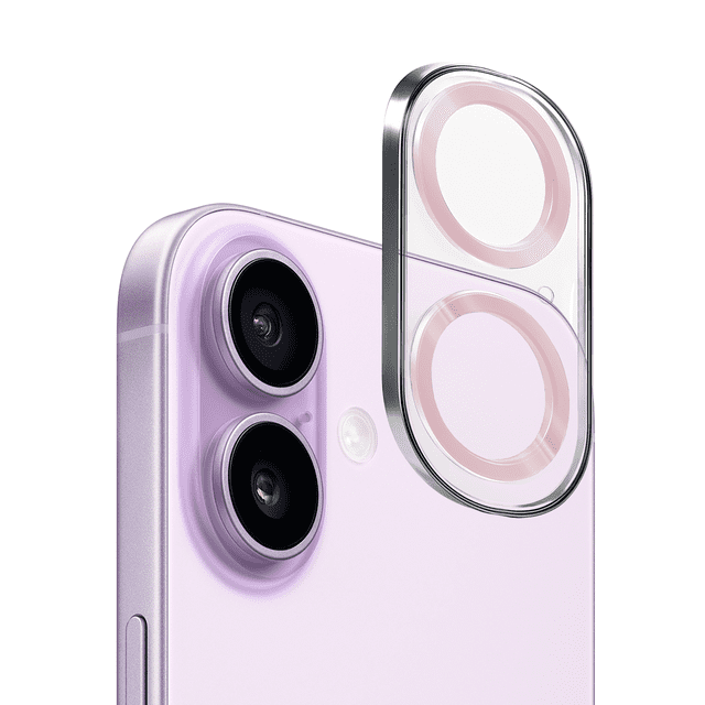 Mica de Cámara Cristal Deluxe 2mm para iPhone 17 – Protección Vidrio Templado Rosa, Alta Claridad y Ajuste Perfecto