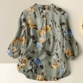 thumbnail image 1 of Mefallenssiah T-Shirt Décontracté Mode pour Femmes Manches Courtes Col en V Chandail en Molleton Blouse, 1 of 3