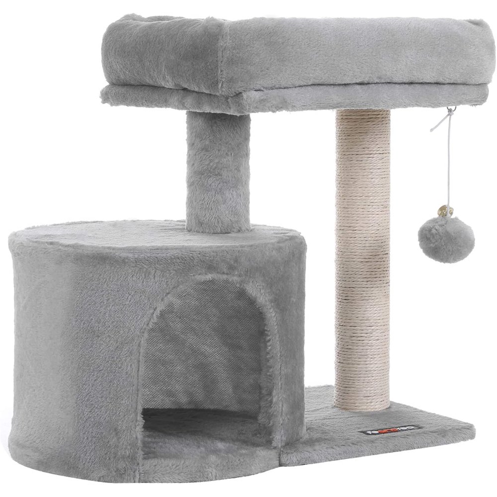 FEANDREA Cat Tree with SisalCovered Scratching Posts for Kitten, Light