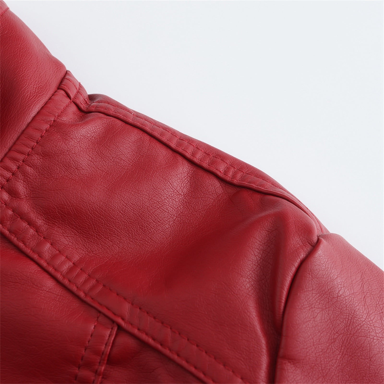 Leather Jacket Women 2024 Fall Women's Faux Leather Blazer Jacket Vegan Leather Coat for Women Relaxed-fit Bomber Jacket Women Outerwear Jackets & Coats