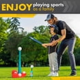 thumbnail image 4 of T Ball Stand for Kids and Toddlers 1-3, 3-5, 5-8. Baseball Set Includes 6 Large Balls, an Adjustable Tball Batting Tee, and a Pitching Machine. Kids Bat and Ball, T-Ball Sets for Kids, 4 of 9