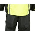 thumbnail image 5 of NexGen SH233113 Men's Black and Neon Green Water Resistant Motorcycle-Outdoors Rain Suit with Reflective Tape 3X-Large, 5 of 9