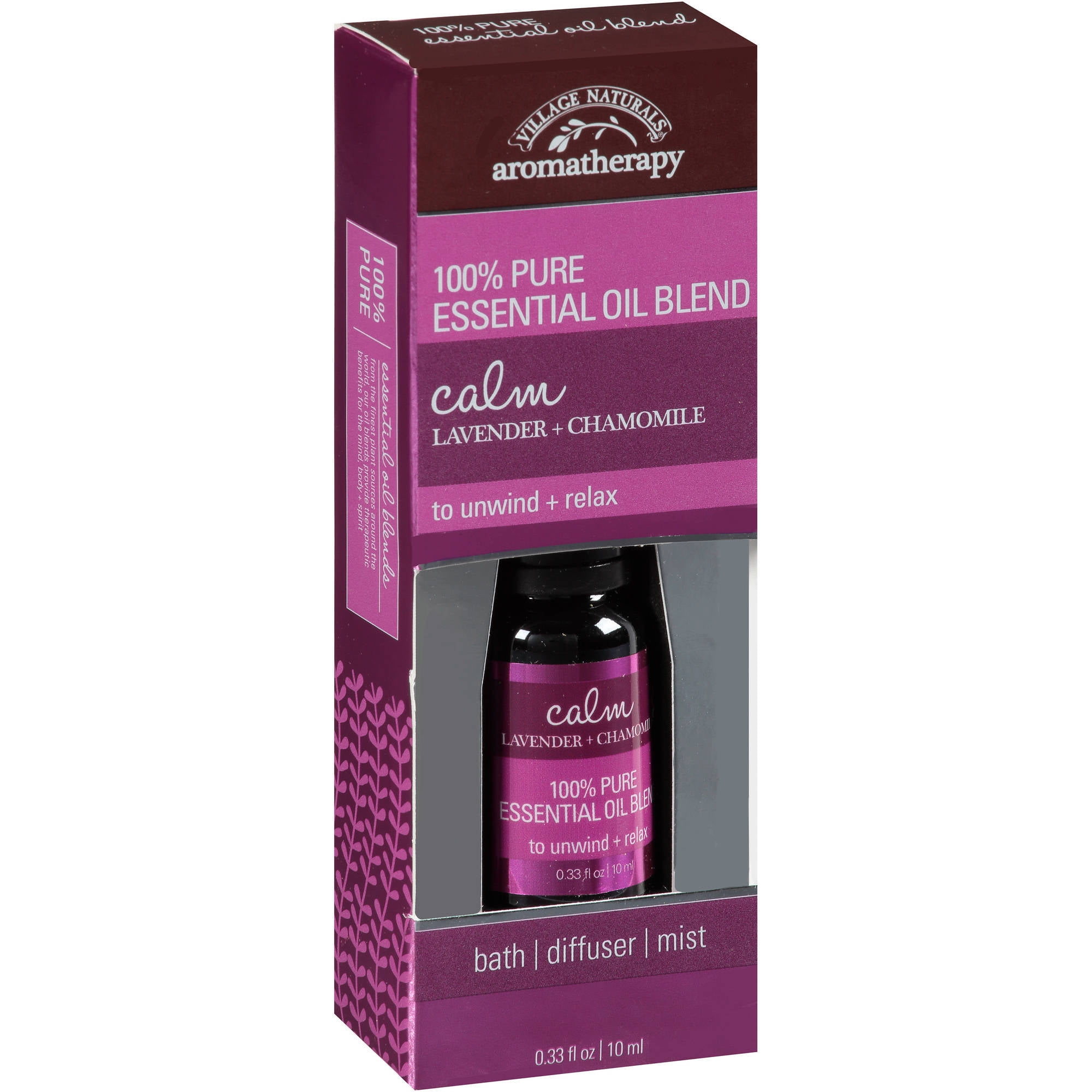 Village Naturals Spa Aromatherapy Calm Lavender & Chamomile Essential