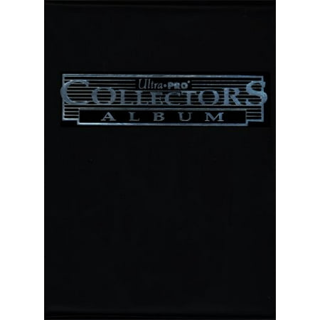 Ultra Pro Collectors Series: One BLACK w/Silver Foil Collectors 9 Pocket Combo Portfolio (Binder / Album with Pages) Great for Pokemon, YuGiOh or Sports Cards!