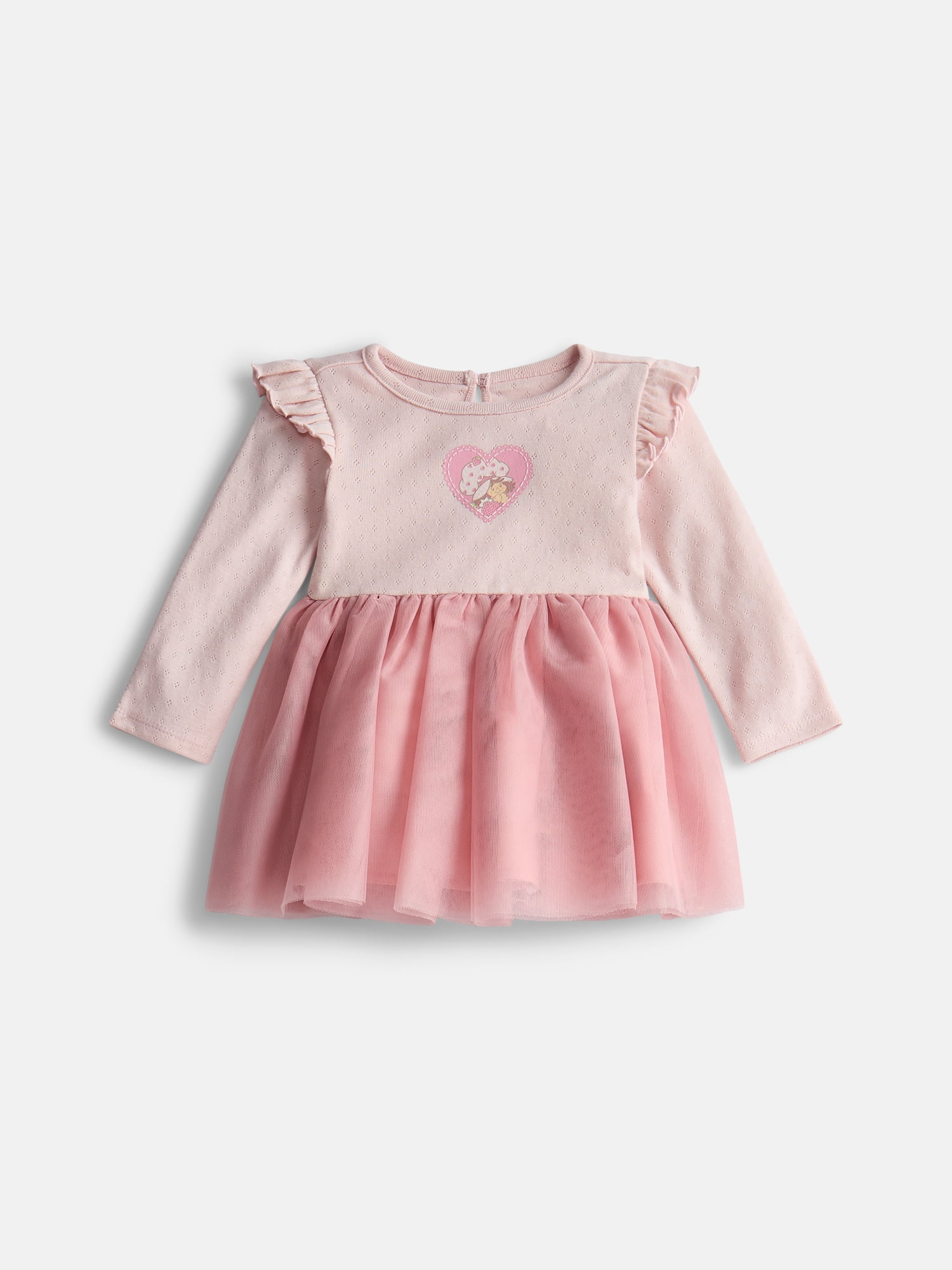 Strawberry Shortcake Baby Tulle Top and Leggings Set with Headband Set, 3-Piece, Sizes 0/3M-18M, Sizes Newborn-18M