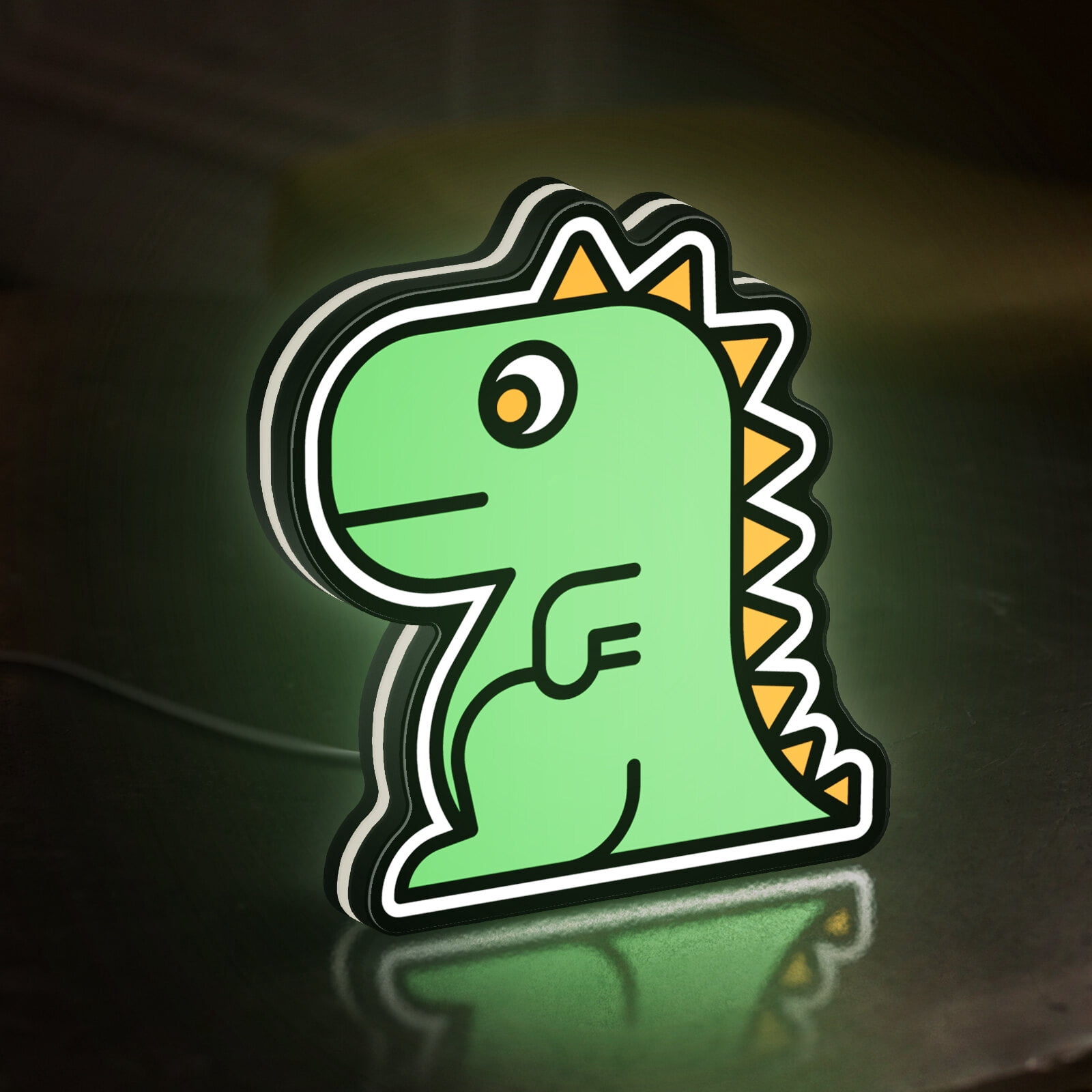 Dinosaur 3D Novelty Light Box, Kids Toy Decor Lighted Sign, Ideal for Children Who Love Dinos (Width 16 inch, 40cm)
