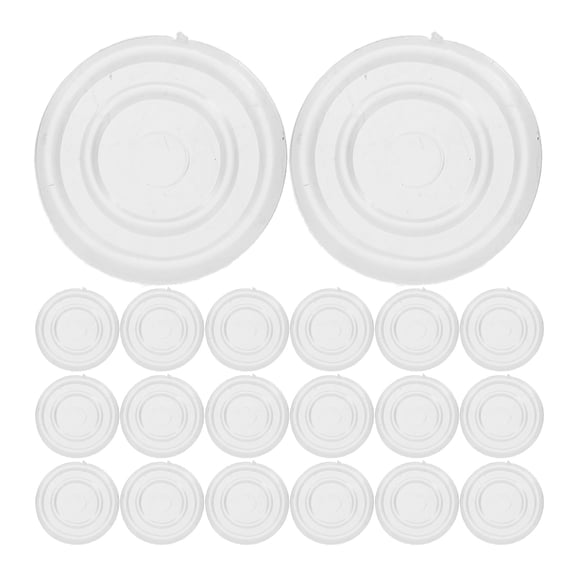 FENGGUIQU Clear PVC Sofa Leg Protectors for Carpet, 100 Pieces, Easy to Install Furniture Cups, Multi-Use Floor Protectors