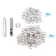 thumbnail image 2 of Kit de Ojales Grommet de 100 Conjuntos con Arandelas 0.236 Pulgadas 3 Piezas Herramientas de Instalación Ojales de Metal Plateado para Tela Cuero Ropa Lonas, 2 of 10