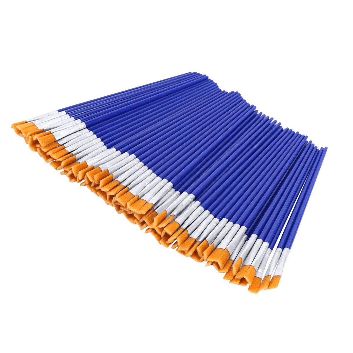 2000 Pcs Flat Paint Brushes, Brush Bulk for Detail Painting,Nylon Hair Brushes Acrylic Oil Watercolor Painting