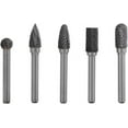 thumbnail image 1 of Precision Tungsten Carbide Burr, Solid Carbide Rotary File Set for Precision Metalwork, Wood Carving, Jewelry Making, Heat-Treated for High Strength and Durability, 10PCS, 1 of 5