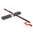 thumbnail image 1 of Pluggable Bitter Bamboo Flute Dizi Traditional Handmade Chinese Musical Woodwind Instrument Key of C Study Level Professional Performance, 1 of 7