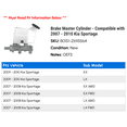 thumbnail image 2 of Brake Master Cylinder - Compatible with 2007 - 2010 Kia Sportage 2008 2009, 2 of 2