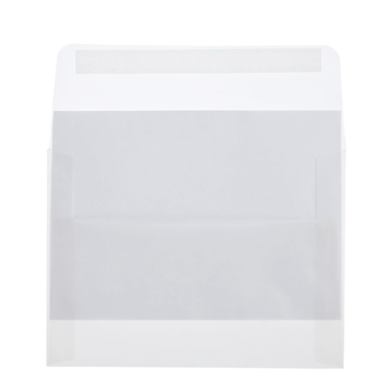 14X19cm Flower Transparent Envelopes / white clear envelopes/Clear inv –  DokkiDesign