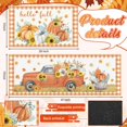 thumbnail image 3 of Set of 2 Hello Fall Kitchen Mats Autumn Pumpkins Truck Kitchen Mats Thanksgiving Pumpkins Truck Doormat Non Slip Floor Rugs Vintage Farmhouse Mats for Fall Thanksgiving Indoor Outdoor, 3 of 6