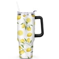 thumbnail image 2 of Lemon 40oz Stainless Steel Vacuum Insulated Tumbler with Lid and Straw Gifts for Mom Friend Sister Grandma, 2 of 7
