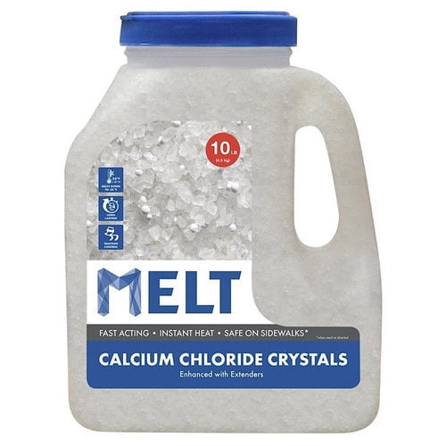Snow Joe MELT50CC-PLT Melt Calcium Chloride Crystals Ice Melter 50-Pound 