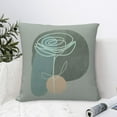 thumbnail image 6 of YFYANG Square Decorative Throw Pillow Case (Without Pillow Insert), Green Rose Bohemian Style Bedroom Sofa Car Cushion Cover, 24"x24", 6 of 9