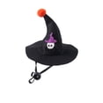 thumbnail image 3 of Witch Cat Dog Halloween Outfit Hat with Bow, Soft Pet Clothes Hats for Cats and Small Dogs, Spandex Form-Fitting Comfort for Parties Parades Photo, 3 of 5