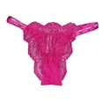 thumbnail image 2 of Victoria's Secret Shine Strap Very Sexy Lace Brazilian Panty Color Fuschia Pink Size Large NWT, 2 of 2