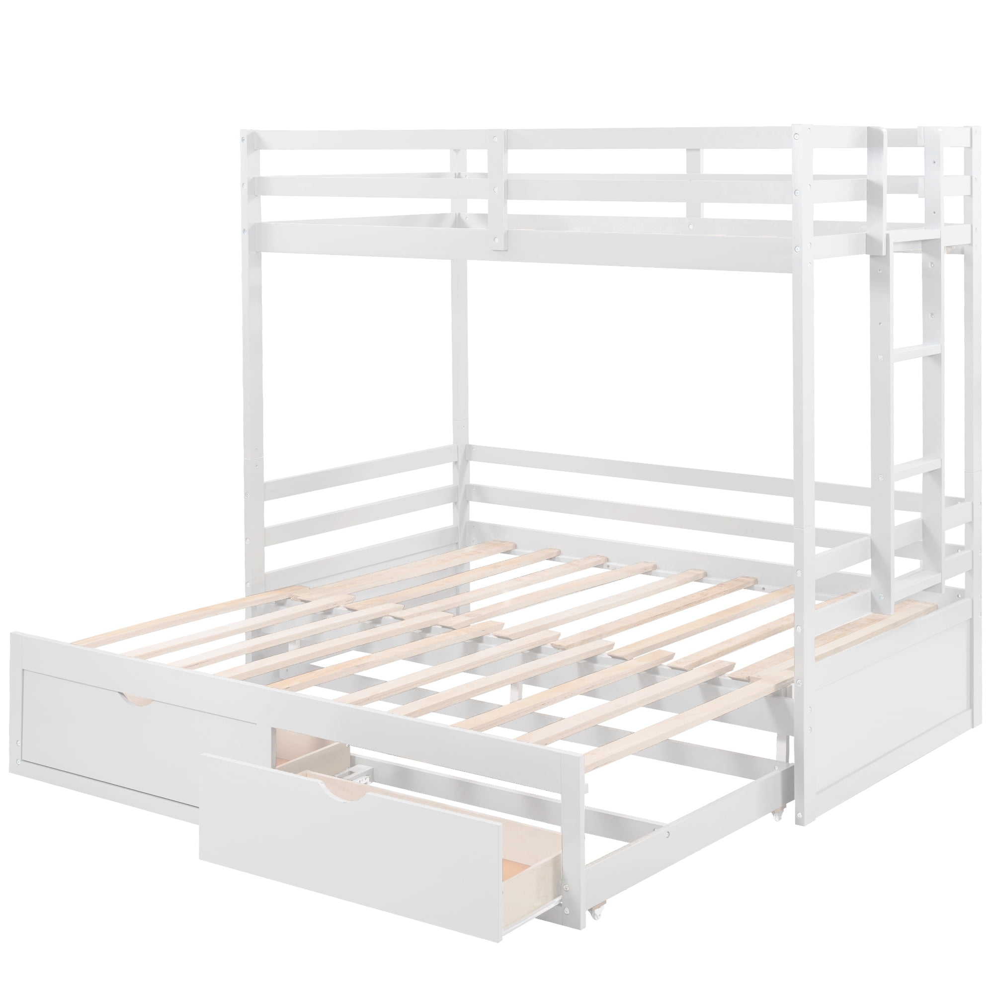 The Upper and Lower Bed can be Split, Twin over Twin/Full/King Bunk Bed ...