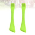 thumbnail image 4 of MasteelfCA 2pcs Kitchen Gadget Dual Head Cake Spatula Silicone Oil Brush Baking Tool for Home (Green), 4 of 7