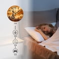 thumbnail image 3 of 12 Inch Wall Clock Battery Operated Silent Clock Decorative for Office, Kitchen, Outdoor, Living Room，Eiffel Tourist attraction in Paris France Brown Painting, 3 of 4