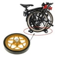 thumbnail image 1 of Rueda auxiliar de repuesto de rueda fácil de bicicleta plegable con ancho de perno Oro Cola Rueda fácil de bicicleta plegable, 1 of 8