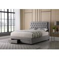 thumbnail image 1 of Grand lit avec rangement, Gris, 1 of 3