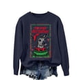 thumbnail image 5 of Danhjin Christmas Sweater Tops for Women Funny Print Oversized Crew Neck Long Sleeve Fall Winter Pullover Tunic Cute Shirts Fashion Comfy Soft Cozy Loungewear Outdoor Knitwear Blouses, 5 of 10