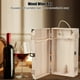thumbnail image 1 of Caja De Almacenamiento De Vino, Caja Decorativa De Madera De 2 Botellas De 35 X 20 X 10 Cm, Para Oficina En Casa, 1 of 7